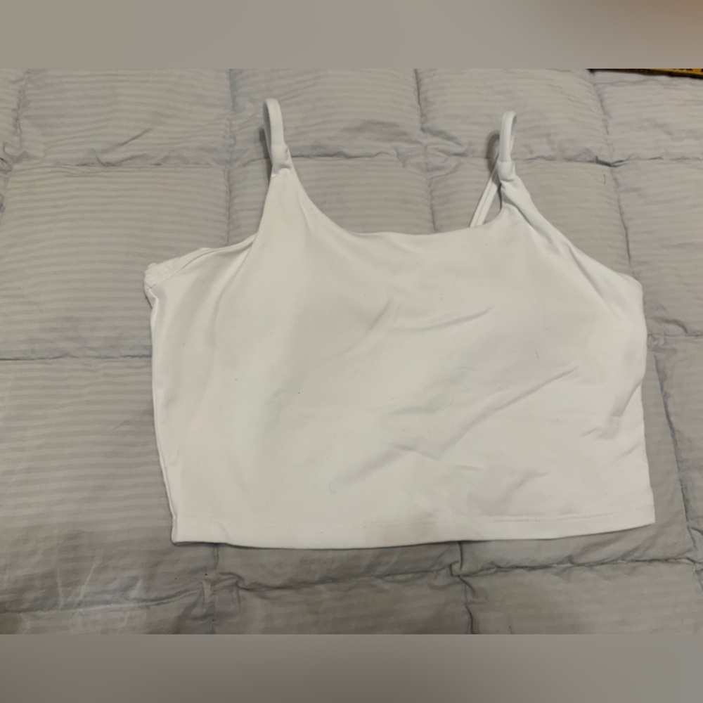 HALARA Medium White longline sports Bra comfy athletic soft